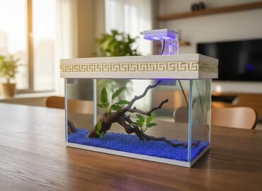 evde tisbaga saxlamaq olarmi: Dördbucaq akvarium, Boş, 6 l, Ünvandan götürmə, Ödənişli çatdırılma — 1