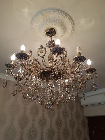 lyusturlar: Çılçıraq, 10 və daha çox lampa, Metal — 4