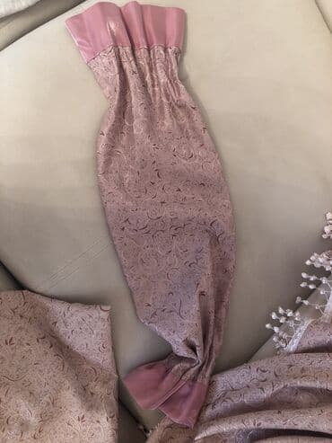 işlənmiş perde: İşlənmiş, Pərdə, rəng - Çəhrayı, Pulsuz çatdırılma — 6