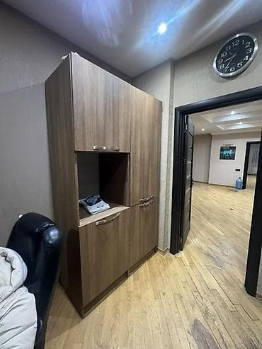 kukna mebelleri: Mətbəx mebeli dəsti – L formalı, ağ rəngli daş tipli stolüstü ilə — 3