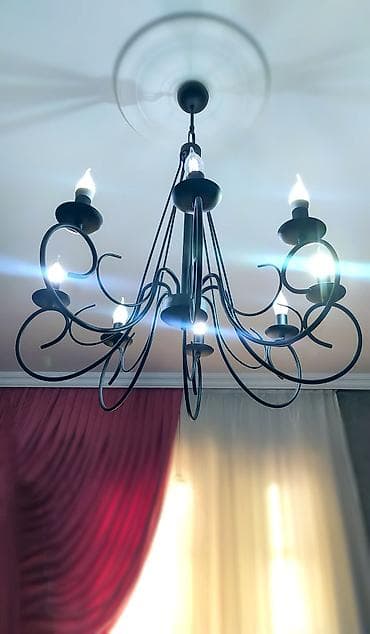 resim: Çılçıraq, 8 lampa, Metal — 5