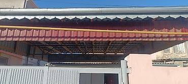 dam: Metall profildən hazırlanmış dam-örtük və darvazaüstü naves (canopy) — 2