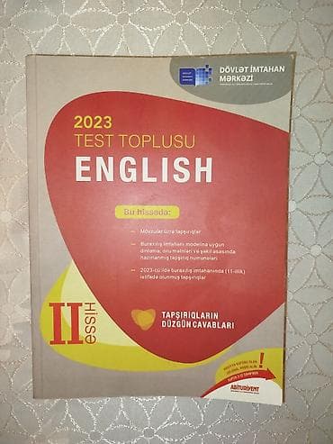 kitab şkafı: İngilis dili Testlər 11-ci sinif, DİM, 2-ci hissə, 2023 il — 1
