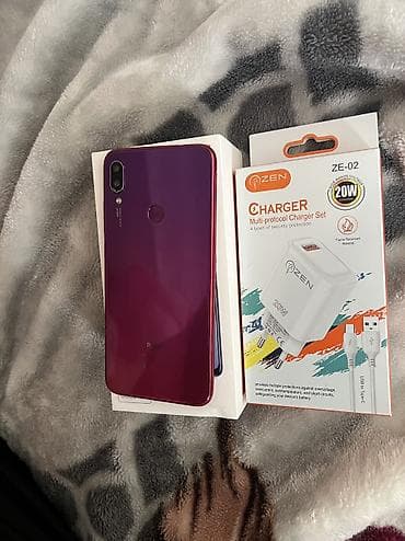 ucuz notebook tavsiye: Redmi Note 7, 32 GB, rəng - Qırmızı, Barmaq izi, Face ID — 4