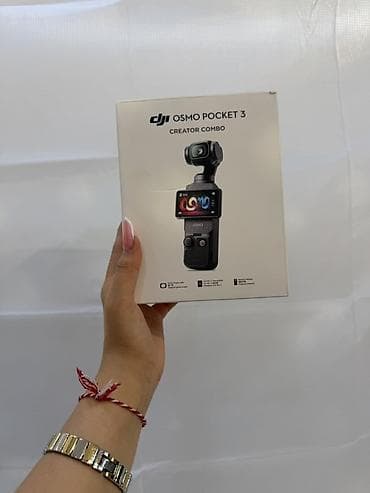 DJI Osmo Pocket 3 – Creator Combo Kompakt, əlgötürən 3-oxlu