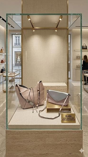 Toy paltarları və aksesuarları: ELARA Luxe Collection – Tote & Clutch Duo - Zərif pastel tonlarda — 1