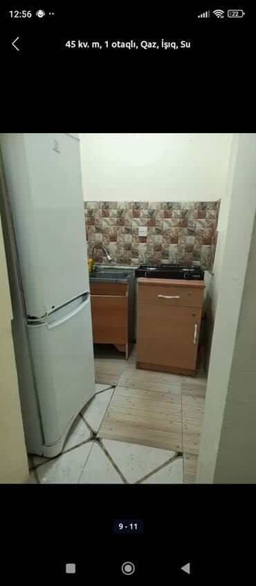 elmlerde telebeler ucun kiraye evler: 1 otaqlı, 45 kv. m — 1