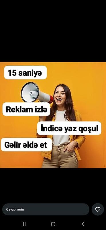 forma gel dirnaq: Xidmət: Telefondan satışsız onlayn gəlir platforması Təsvir: - 15 — 2