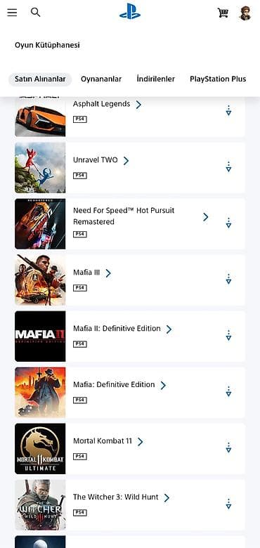 PS4/5 hazır türk hesabları: 5oyunla🇹🇷30azn 10oyun🇹🇷50azn Hesablar lalafo.az -da PS4/5 hazır türk hesabları: 5oyunla🇹🇷30azn 10oyun🇹🇷50azn Hesablar
