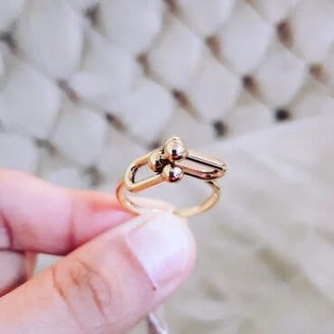 Çantalar: Toy, Üzük, Tiffany, Sarı qızıl, 585 Əyar, Qaşsız — 5