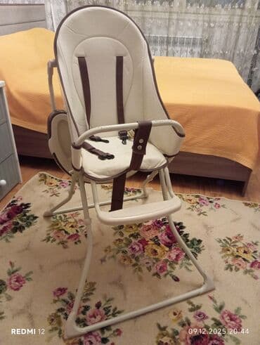 oyun maşını: Uşaq yemək stulu - Rəng: bej və qəhvəyi kombinasiya - Material — 1