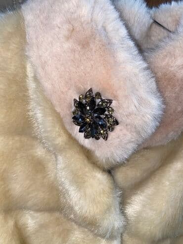 дубленки в баку: Real müstəriyə endirim olunacağ Zərif xanım kürkü – krem/bej rəngdə — 7