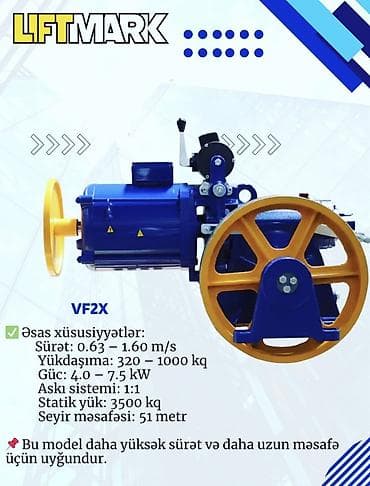 motor reduktor: Akış lift motorları, 2026 il, Orijinal, Türkiyə, Yeni — 8