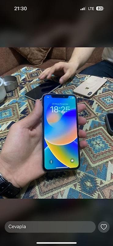iphone platasi qiymeti: IPhone X, 256 GB, Gümüşü, Face ID — 2