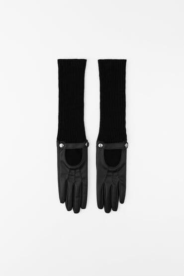 moskva univermağı qizil sirgalar: Zara teze elcek deri ve toxunma qarışıg model — 1