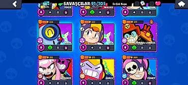 Brawl Stars hesabı – yüksək inkişaflı və zəngin kontentli - Kupa — 8