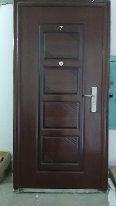 SaLam 205×96 SoL AclLan Dəmir giriş qapısı – tünd qəhvəyi rəngli — 1