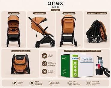 Gəzinti arabaları: Anex Air-X uşaq arabası – Toffee rəng - Kompakt şəhər tipli arabadır — 2