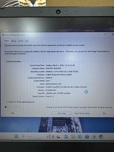 iphon 15 pro: Lenovo noutbuk – model B17 (sistem məlumatında “B179” kimi görünür) — 4