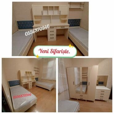 uşaq çarpayısı gəncə: İkinəfərlik çarpayı, Termo, Dolab, 2 tumba, Azərbaycan, Yeni — 4