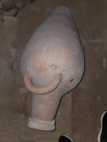 İncəsənət və kolleksiyalar: Böyük gil küp (amfora tipli) - Material: yüksək temperaturda bişmiş — 3