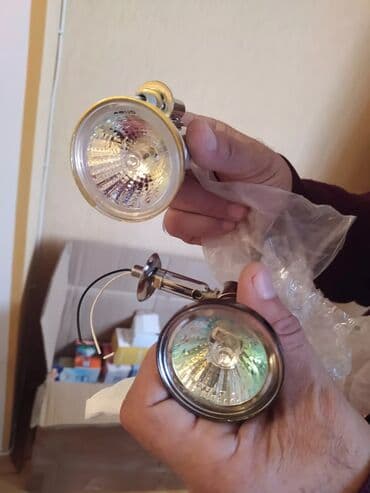 rəngli lampalar: İşıqlandırma üçün nəzərdə tutulmuş, metal korpuslu, dairəvi formalı — 4