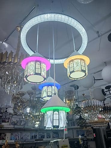 Led Çılçıraq, 4 və daha çox lampa, Şüşə — 1
