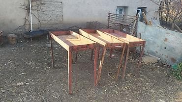 Metal iş masaları / stollar - Material: tam metal konstruksiya, qalın