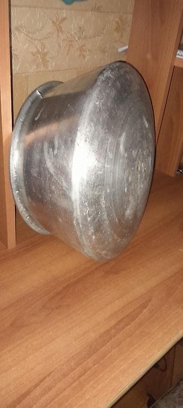 amg qazan: Qazan, rəng - Gümüşü, Çuqun, 30 sm, Rusiya — 5