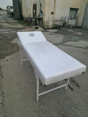 Rəflər, etajerkalar: Yeni, Masaj kuşetkası, Qatlanmayan, rəng - Ağ — 2