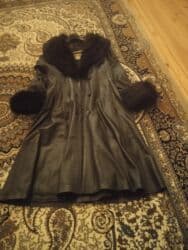 женские кожаные косухи: Az geyinilib. Təmiz kojadır.Qadınal üçün uzun palto — 4