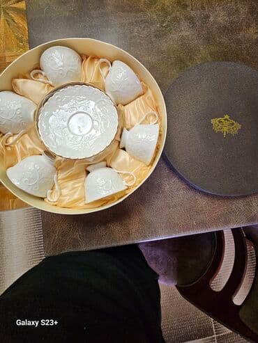 mekke gülü çayı qiymeti: Çay dəsti, rəng - Bej, Farfor, 6 nəfərlik, Türkiyə — 5