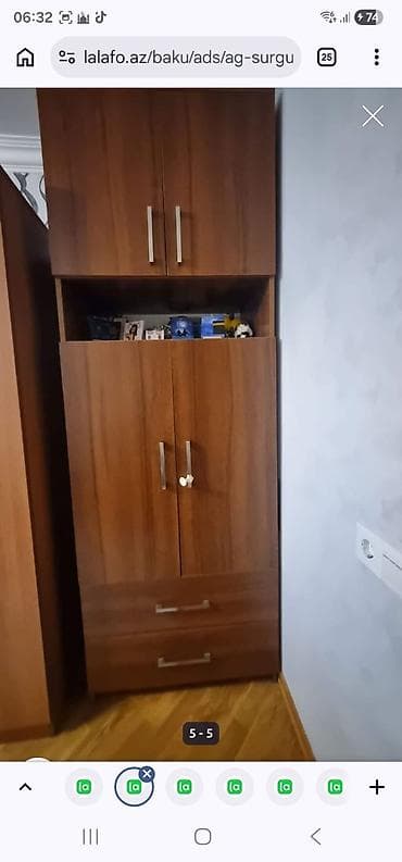 mini dolablar: 2 шифонера в отличном состояние. почти новые 1 шифонер 130 ман 2 — 2