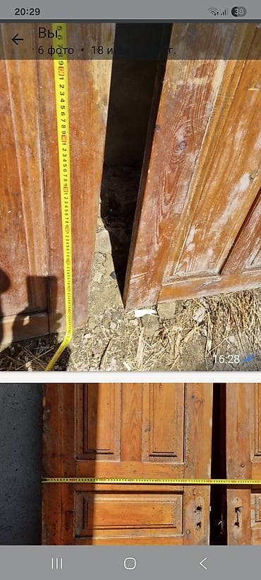 sehf qapi: Taxta qapılar dəsti - Material: tam ağac (şam ağacına bənzər — 4