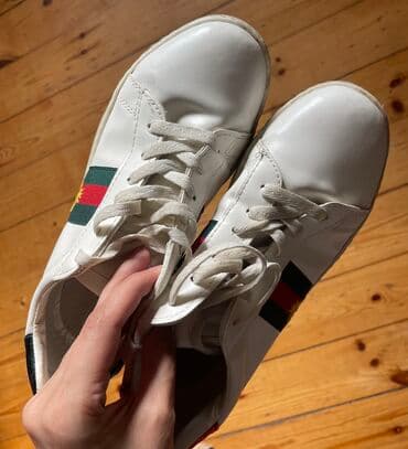 qadın krosovkaları yay üçün: Ölçü: 40, rəng - Ağ, İşlənmiş — 3