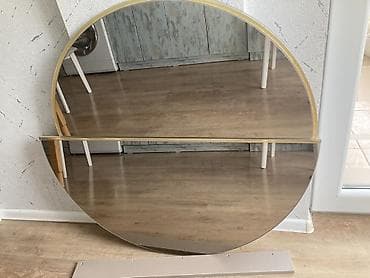 divar güzgüsü: Güzgü Divar üçün, Dairə, Dekorativ, Çərçivə ilə — 1