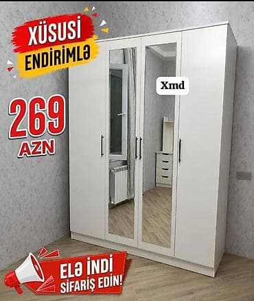 Ağ rəngli 3 qapılı şkaf – mətbəx və ya yataq otağı üçün funksional at lalafo.az Ağ rəngli 3 qapılı şkaf – mətbəx və ya yataq otağı üçün funksional