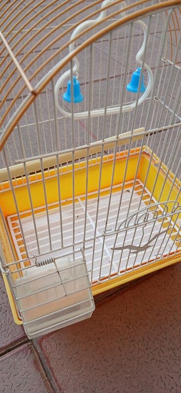 cücə qəfəsi: Quş qəfəsi – yarımdairəvi üst hissəli, metal barmaqlıqlı model — 2