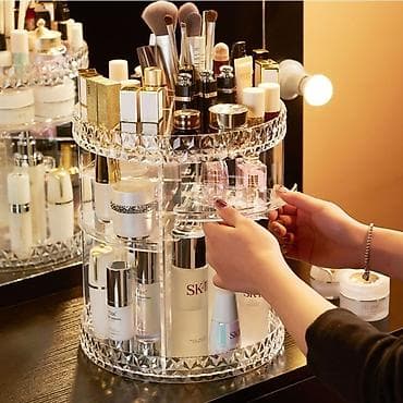bil: 360° fırlanan kosmetik təşkilatçı - 360° Rotation: Yumşaq və səssiz — 3