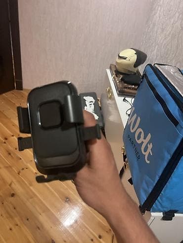 w211 acar: Velosiped/Motosiklet üçün telefon tutacağı - Rəng: qara - Sükan — 4