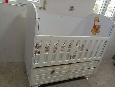 matrasi: Oğlan və qız üçün, İşlənmiş, Dördbucaq, Beşik, Dəstsiz, Matras ilə, Yellənmə mexanizmsiz — 5