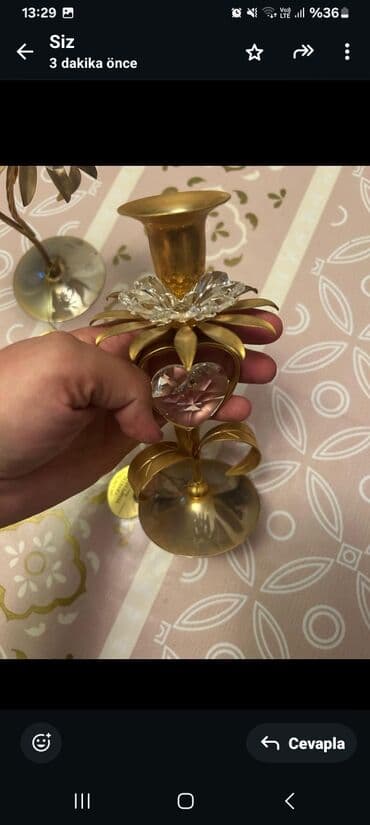 qizil gül: 2 ededi 50 AZN. 24K qızıl örtüklü "Crystal Temptations" Spectra — 7