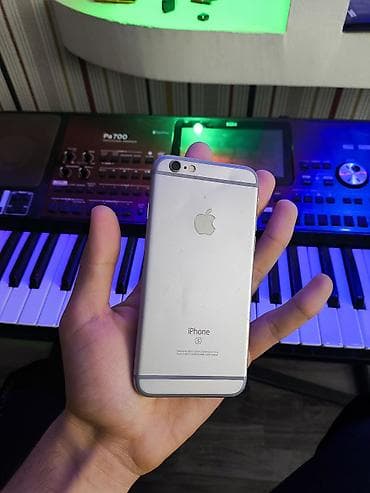 ayfon telfonlar: IPhone 6s, 16 GB, Qara, Barmaq izi — 6
