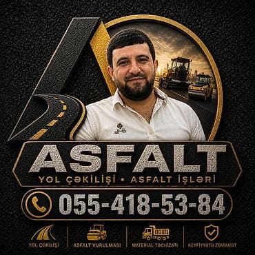 Услуги по строительству и ремонту: Asfalt xidmətləri - Yol çəkilişi və asfalt işləri - Asfalt vurulması — 1