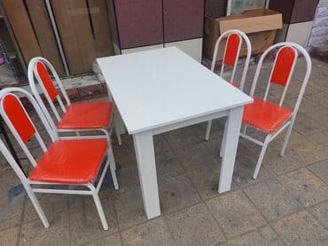 toxunma saplar satisi: Yeni, Dördbucaq masa, 4 stul, Açılmayan, Stullar ilə — 15