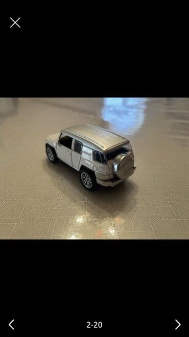 Musiqi alətləri: Metal oyuncaq maşın – ağ rəngli SUV model - Korpus: dözümlü metal — 4