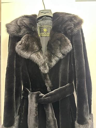 Qadın geyimləri: Kürk, M, L, XL, rəng - Qara — 3