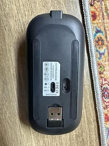 simsiz rabitə: OSQAR 2.4G simsiz kompüter siçanı - Qoşulma: 2.4 GHz USB nano — 2