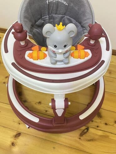 çəlik qiymətləri: Uşaq gəzdirəni (baby walker) - Rənglər: tünd qırmızı/şabalıdı və ağ — 8