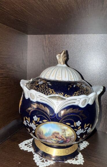 Qədim ütülər: Əntiq vaza, 1980 il, Farfor, Çexiya — 1